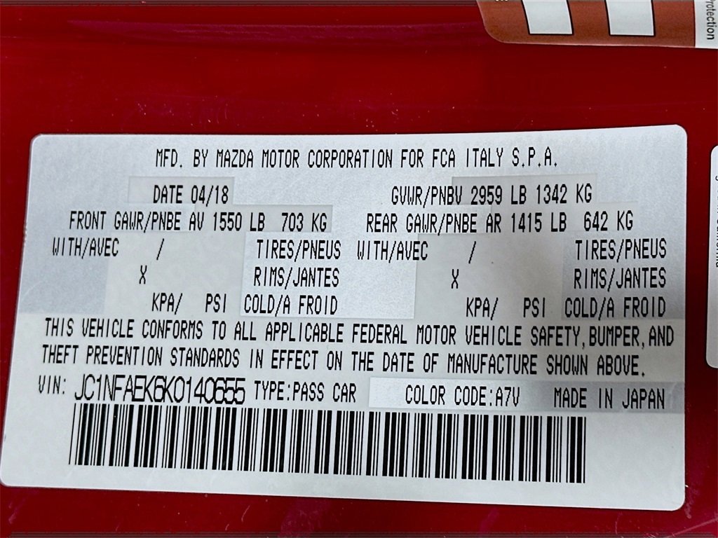 Used 2019 FIAT 124 Spider Classica image 34