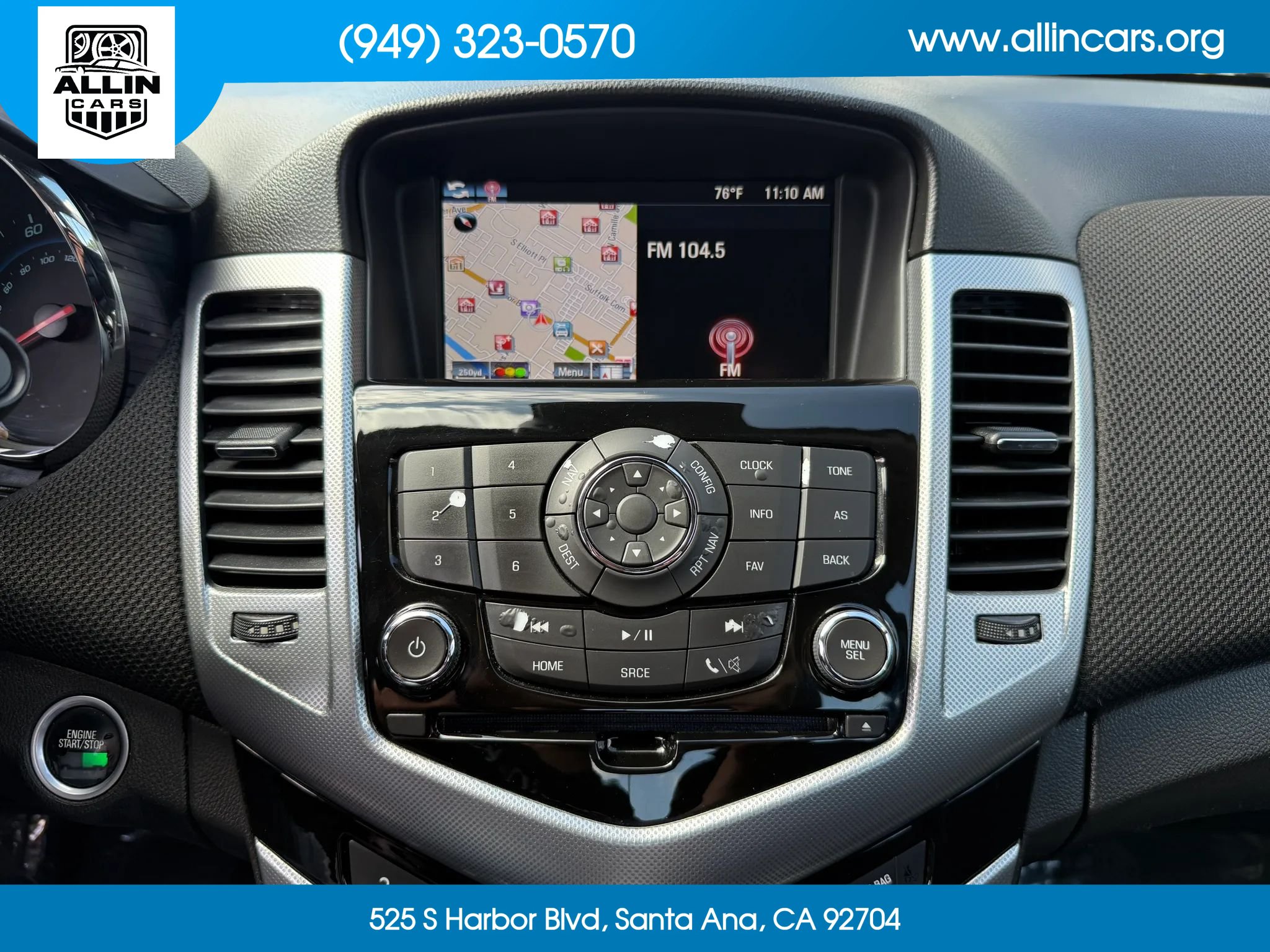 Used 2014 Chevrolet Cruze LTZ w/ RS Package FWD image 12