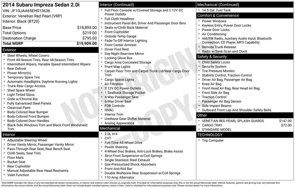 Used 2014 Subaru Impreza 2.0i image 26