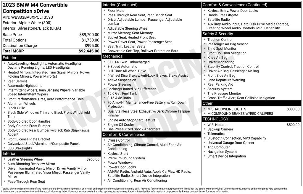 Used 2023 BMW M4 xDrive Competition image 7