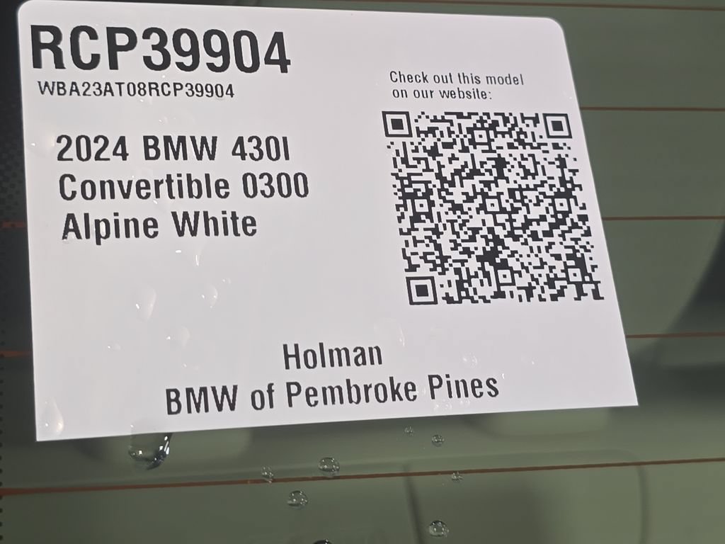 Used 2024 BMW 430i Convertible w/ M Sport Package RWD image 21