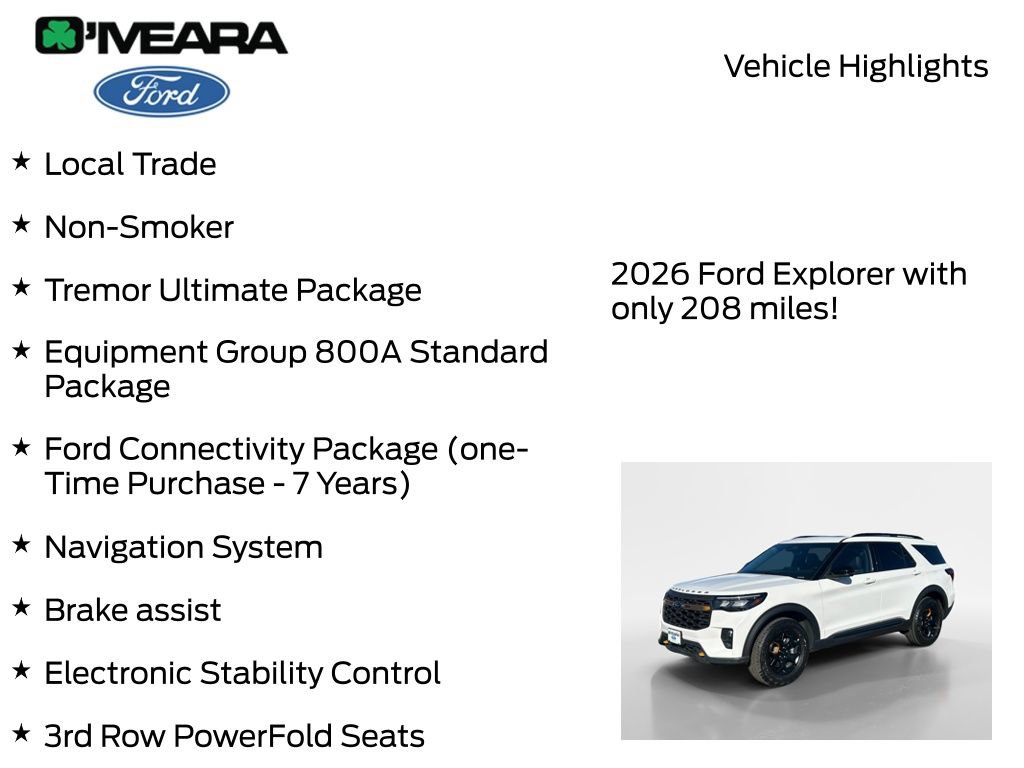 Used 2026 Ford Explorer Tremor w/ Tremor Ultimate Package AWD/4WD image 8