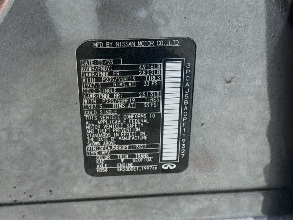 Certified 2023 INFINITI QX50 Luxe FWD image 33