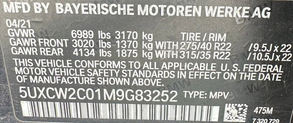 Used 2021 BMW X7 xDrive40i w/ M Sport Package AWD/4WD image 40