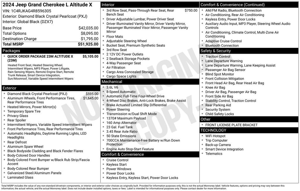 Used 2024 Jeep Grand Cherokee L Altitude image 9