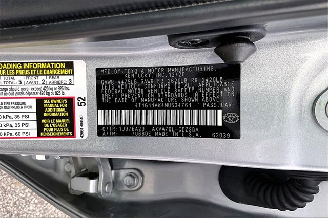 Used 2021 Toyota Camry SE image 16