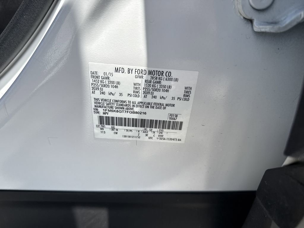 Used 2015 Ford Explorer Sport w/ Equipment Group 401A AWD/4WD image 27
