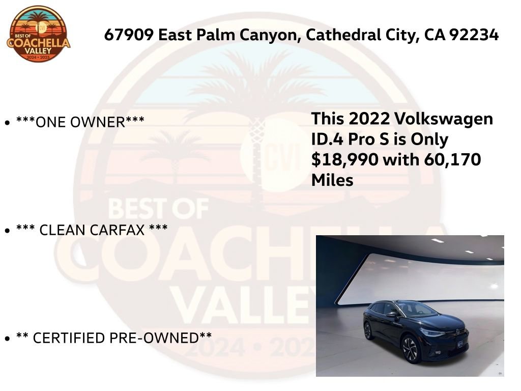 Certified 2022 Volkswagen ID.4 Pro S RWD image 5