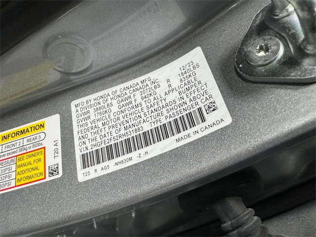 Certified 2024 Honda Civic Sport image 18