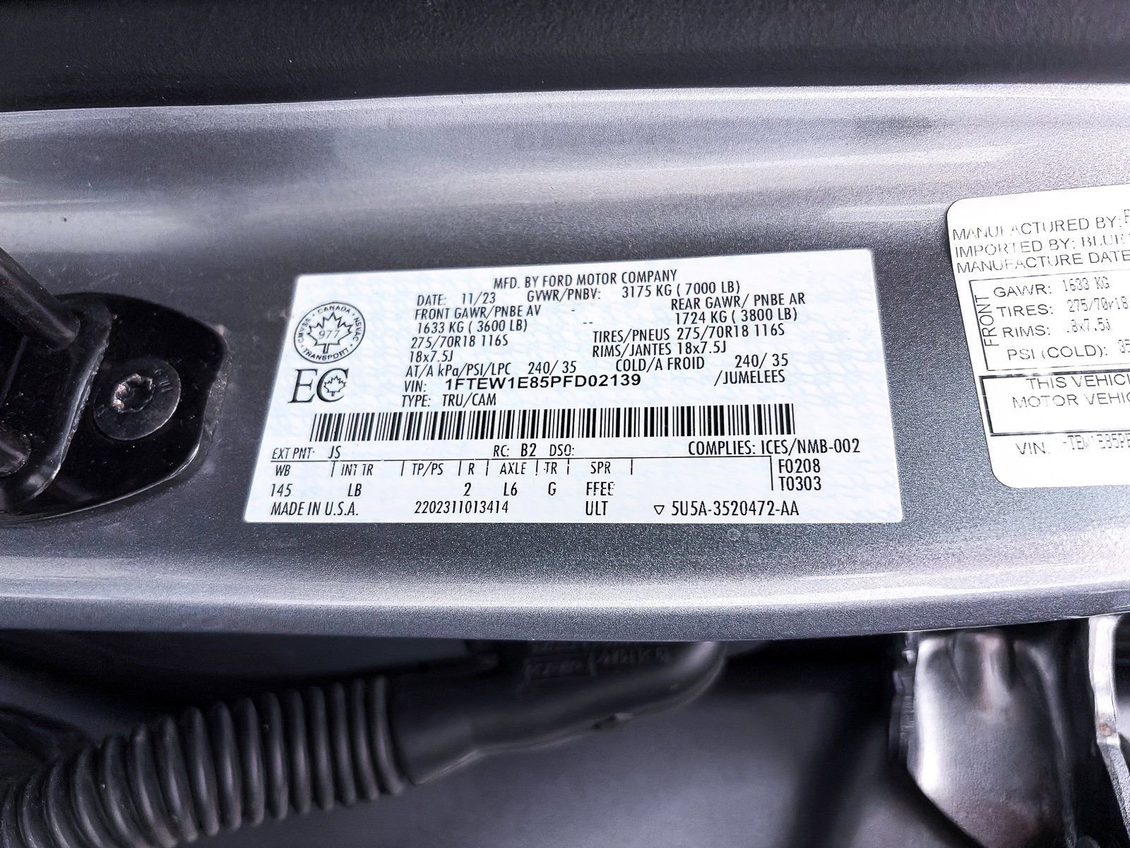 Used 2023 Ford F150 Tremor w/ 360 Degree Camera Package image 41