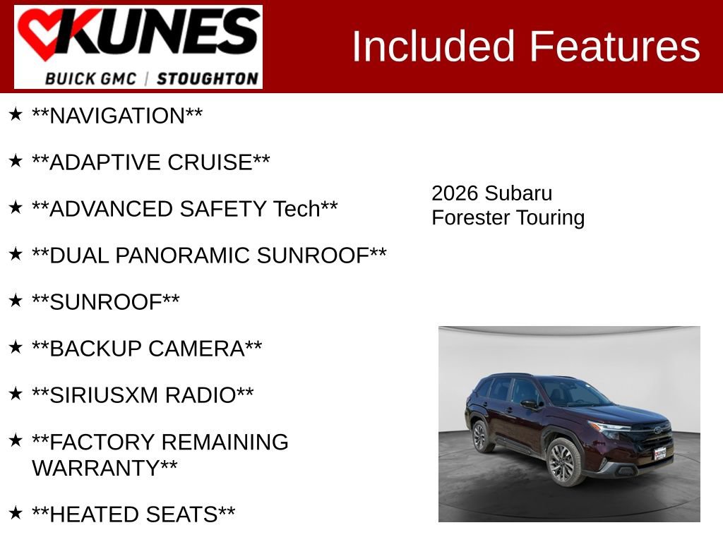 Used 2026 Subaru Forester Touring AWD/4WD image 2