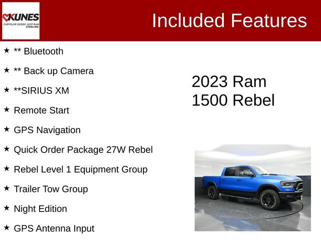 Used 2023 RAM 1500 Rebel w/ Night Edition AWD/4WD image 3