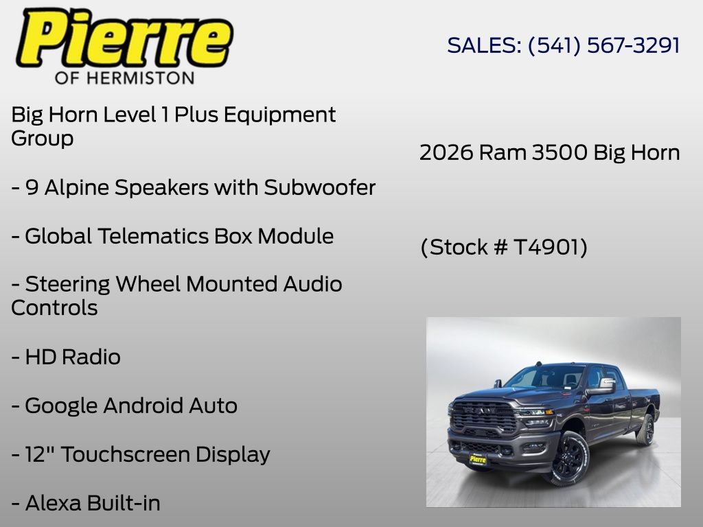 New 2026 RAM 3500 Big Horn AWD/4WD image 30