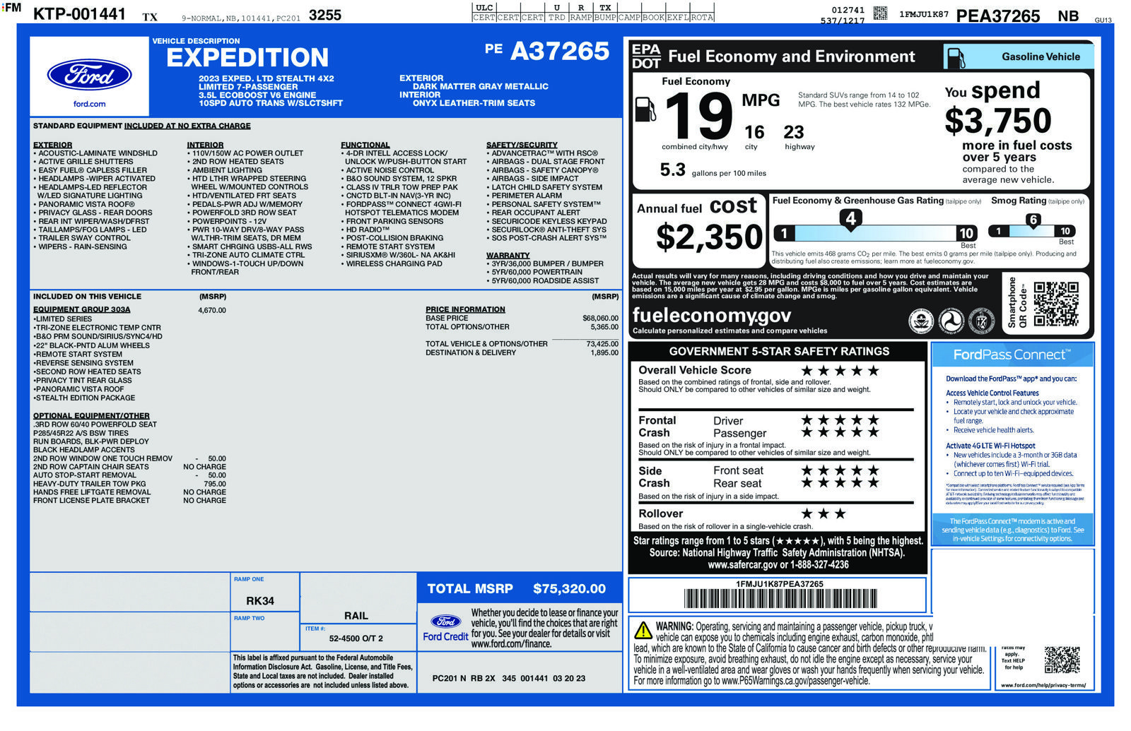Used 2023 Ford Expedition Limited RWD image 33