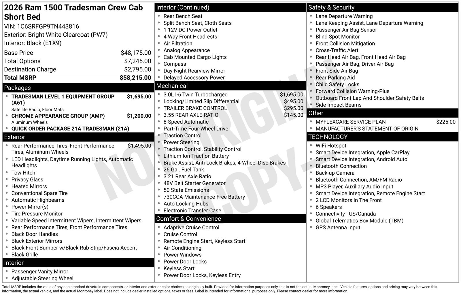 New 2026 RAM 1500 Tradesman AWD/4WD image 33