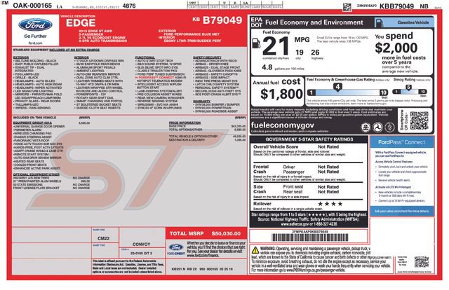 Used 2019 Ford Edge ST w/ Equipment Group 401A AWD/4WD image 4