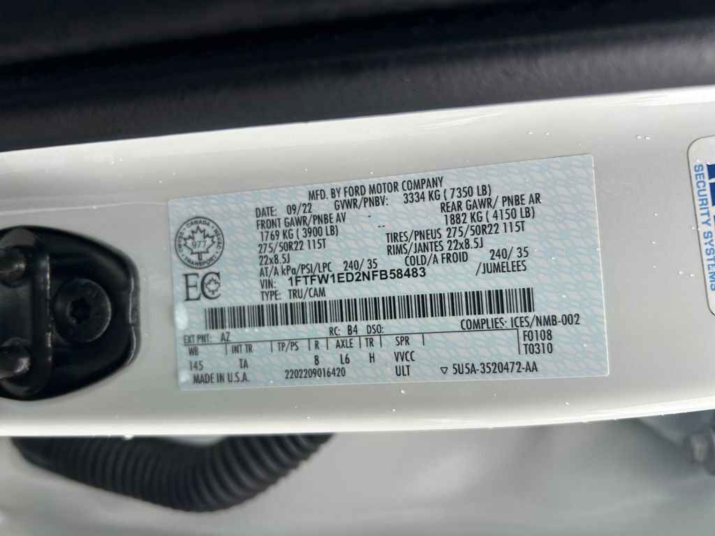 Used 2022 Ford F150 Limited AWD/4WD image 37