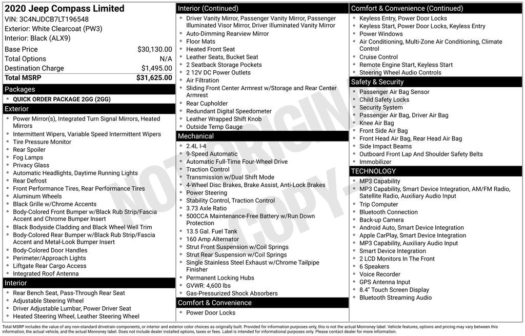 Used 2020 Jeep Compass Limited image 4