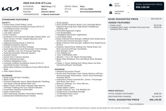 Used 2025 Kia EV6 GT-Line RWD image 2