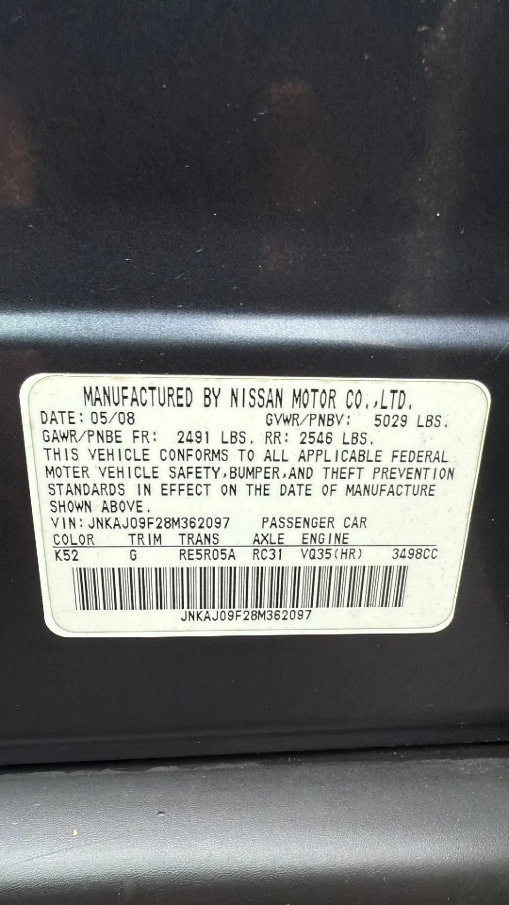 Used 2008 INFINITI EX35 Journey w/ Navigation Pkg image 33