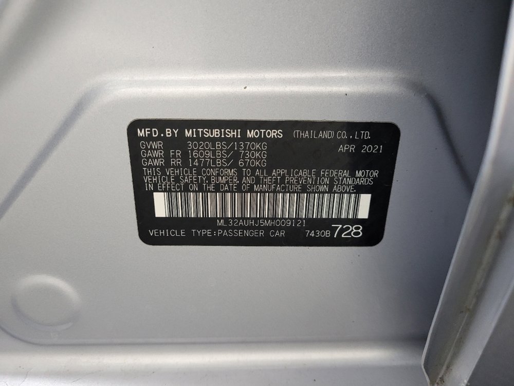 Used 2021 Mitsubishi Mirage LE FWD image 33