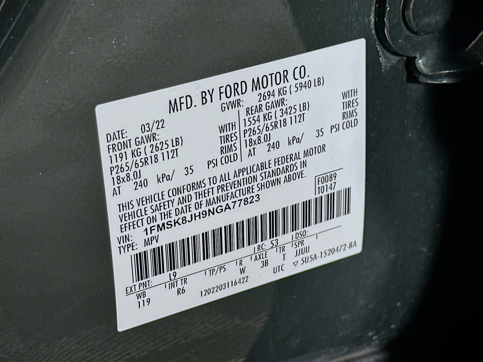 Used 2022 Ford Explorer Timberline image 12