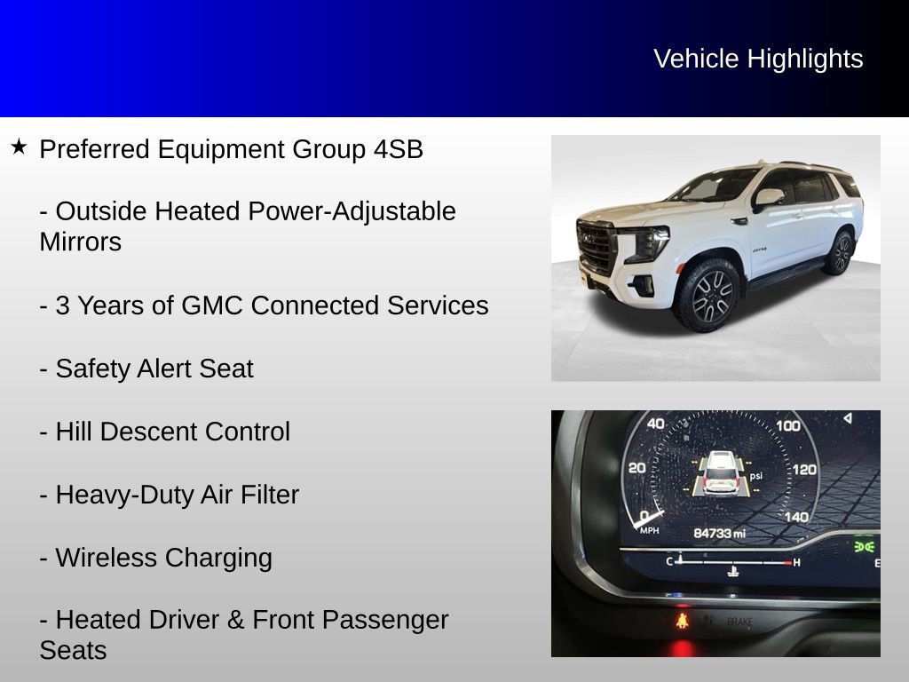 Used 2023 GMC Yukon AT4 w/ Technology Package image 16