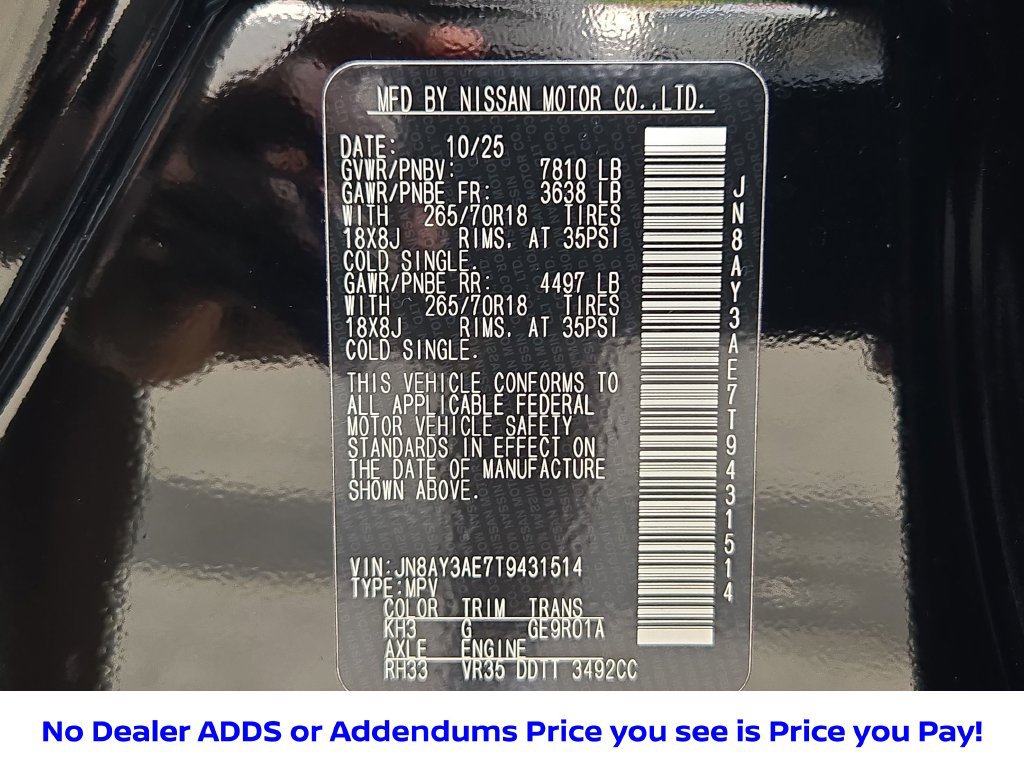 Certified 2026 Nissan Armada SV AWD/4WD image 44