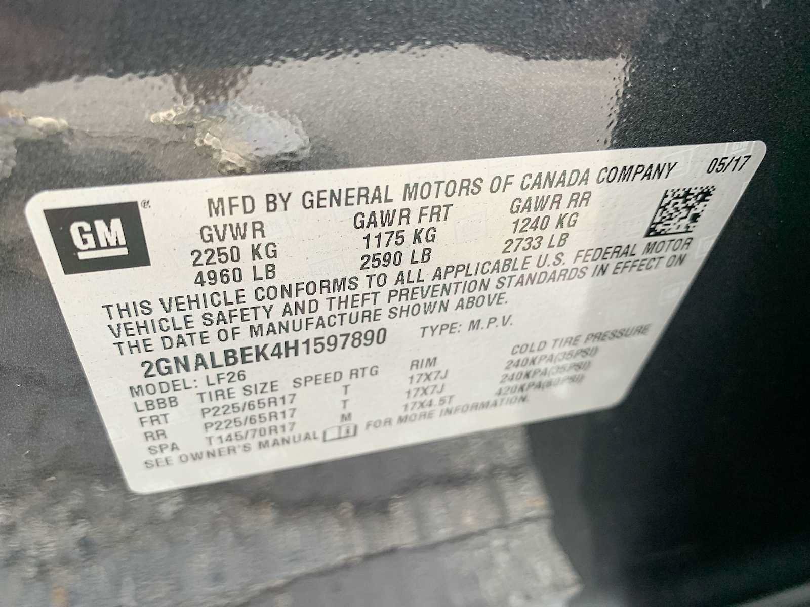 Certified 2017 Chevrolet Equinox LS FWD image 30