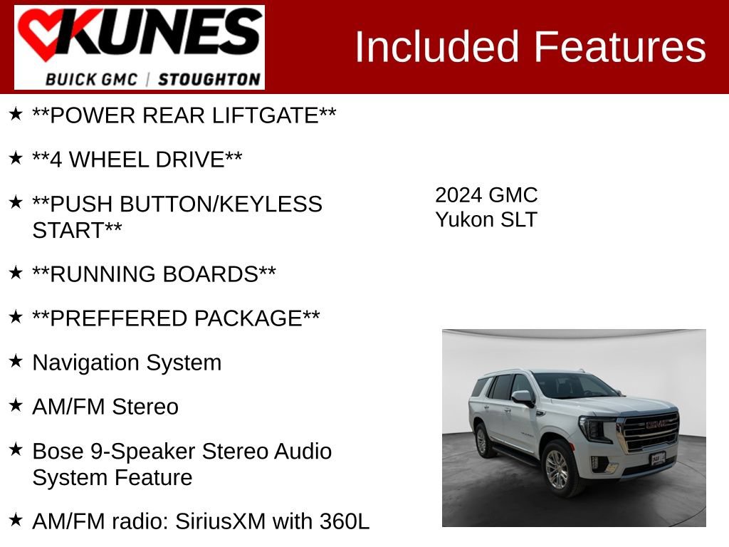 Used 2024 GMC Yukon SLT AWD/4WD image 3