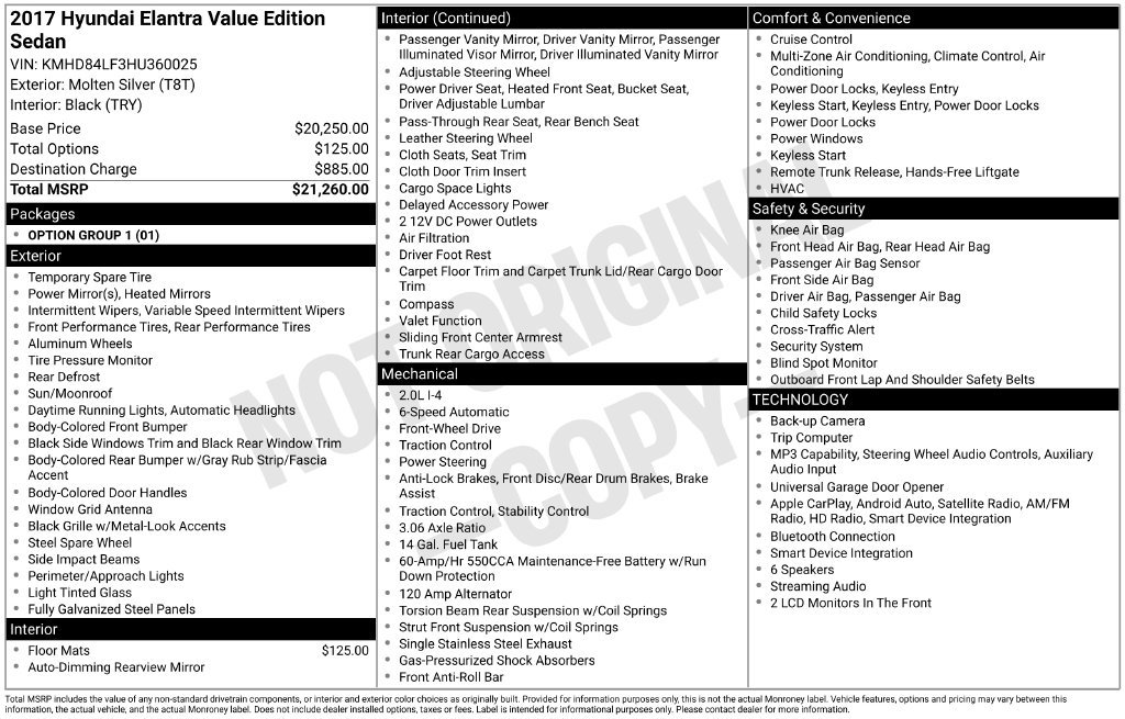 Used 2017 Hyundai Elantra Value Edition FWD image 42