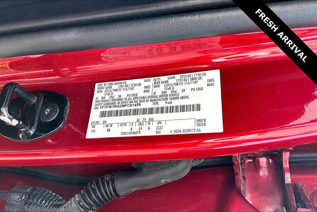 Used 2021 Ford F150 Raptor w/ Equipment Group 801A High image 19