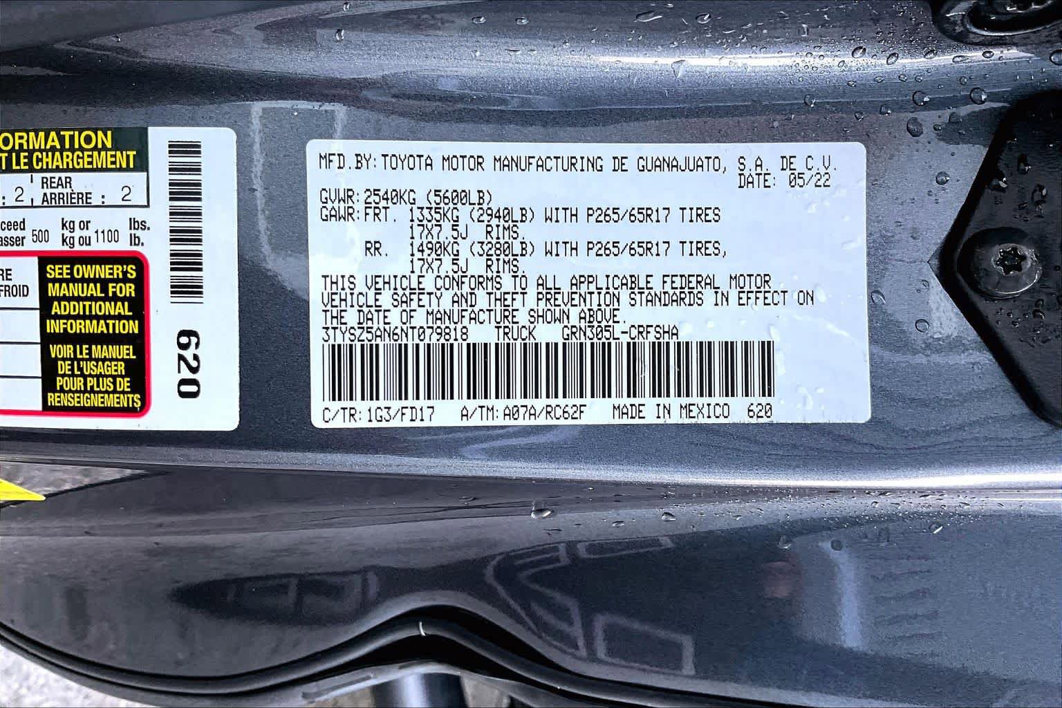 Used 2022 Toyota Tacoma TRD Sport w/ TRD Premium Sport Package image 34