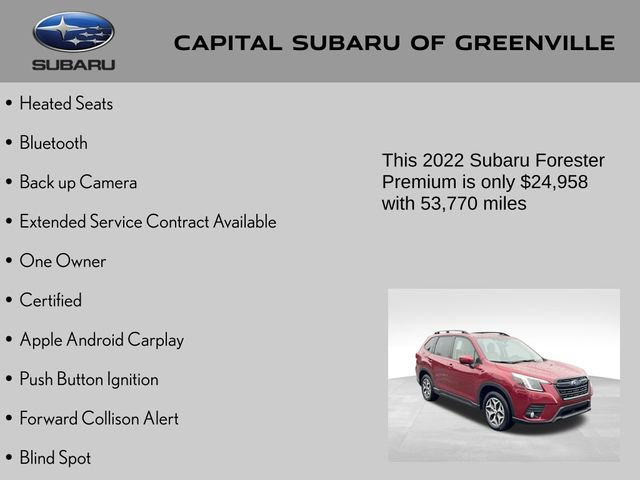 Certified 2022 Subaru Forester Premium image 4