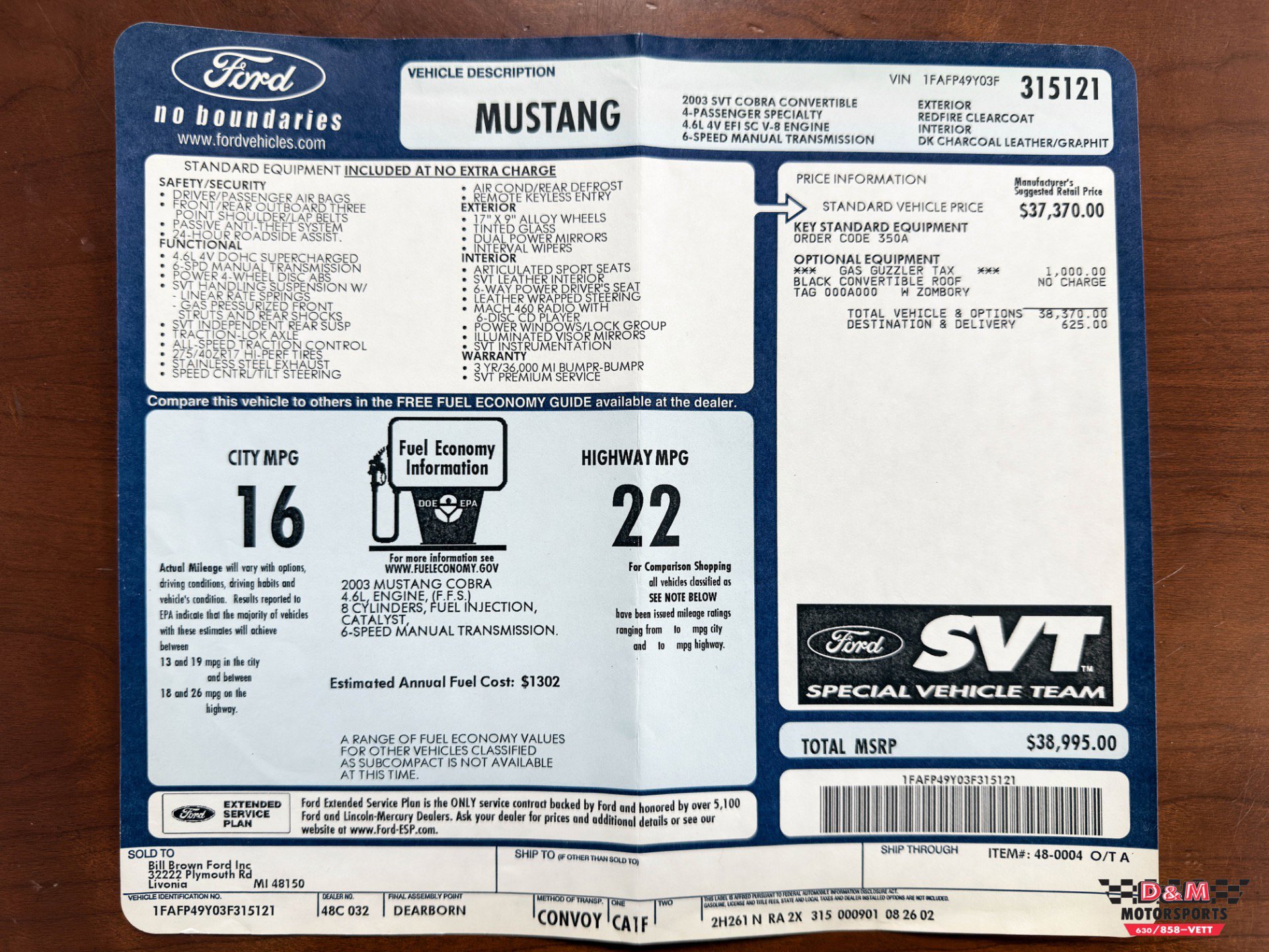 Used 2003 Ford Mustang Convertible image 60