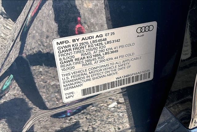 Certified 2025 Audi Q6 e-tron Prestige w/ Black Warm Weather Package AWD/4WD image 36