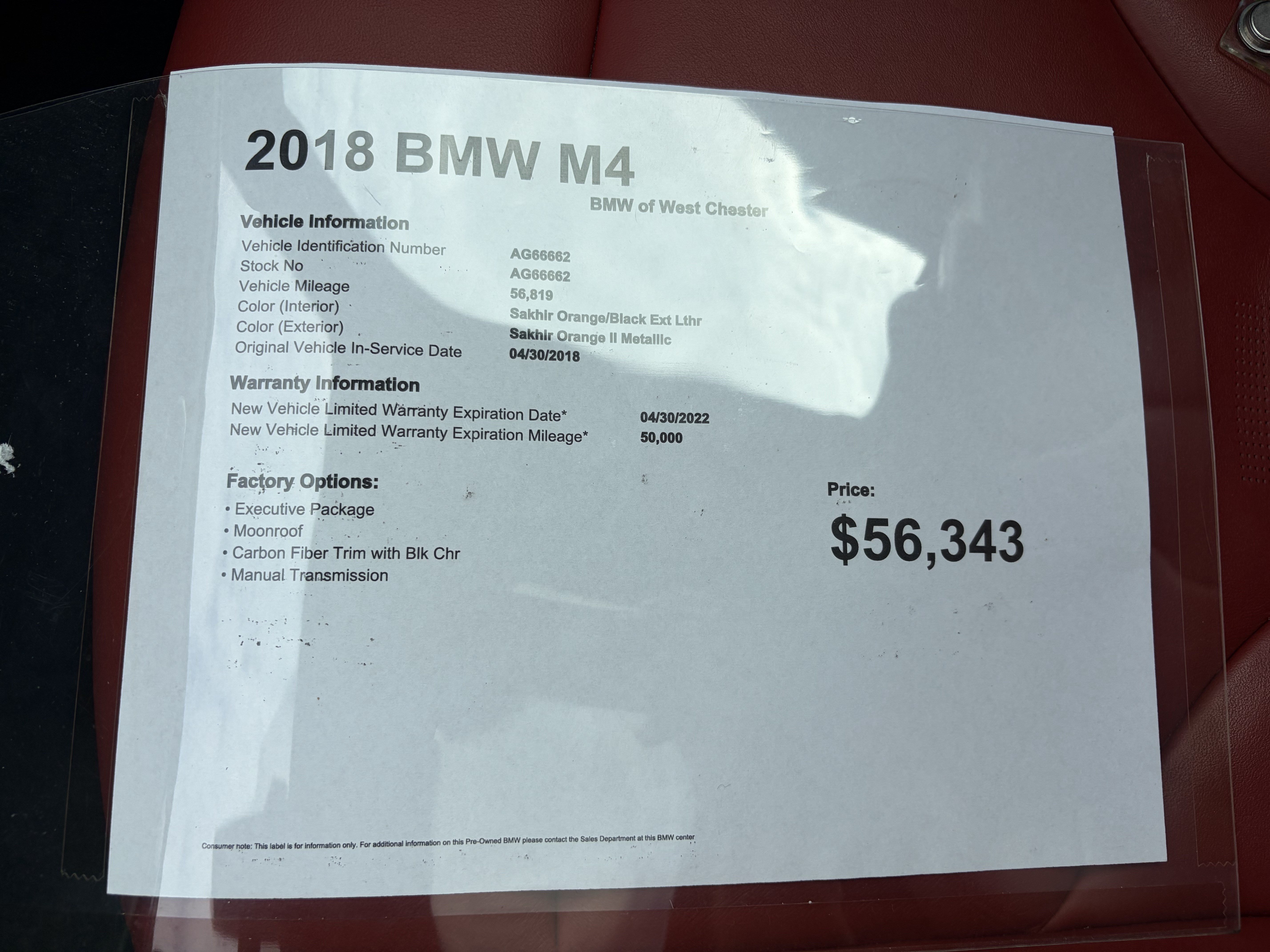 Used 2018 BMW M4 Coupe w/ Executive Package RWD image 16