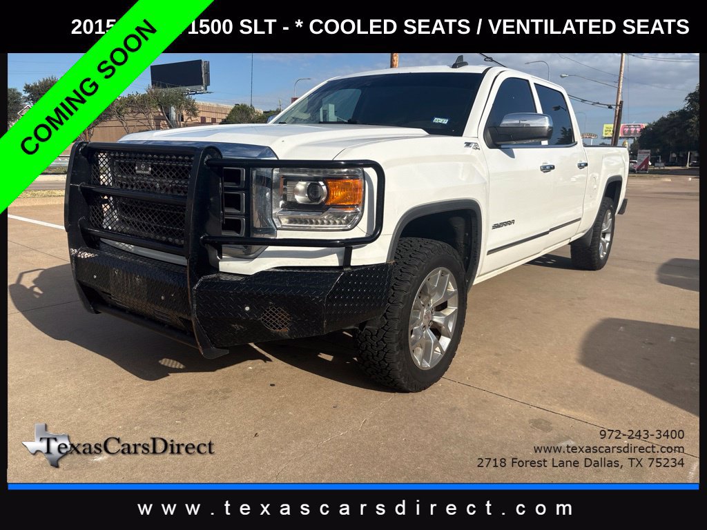 Used 2015 GMC Sierra 1500 SLT w/ SLT Crew Cab Value Package AWD/4WD image 1