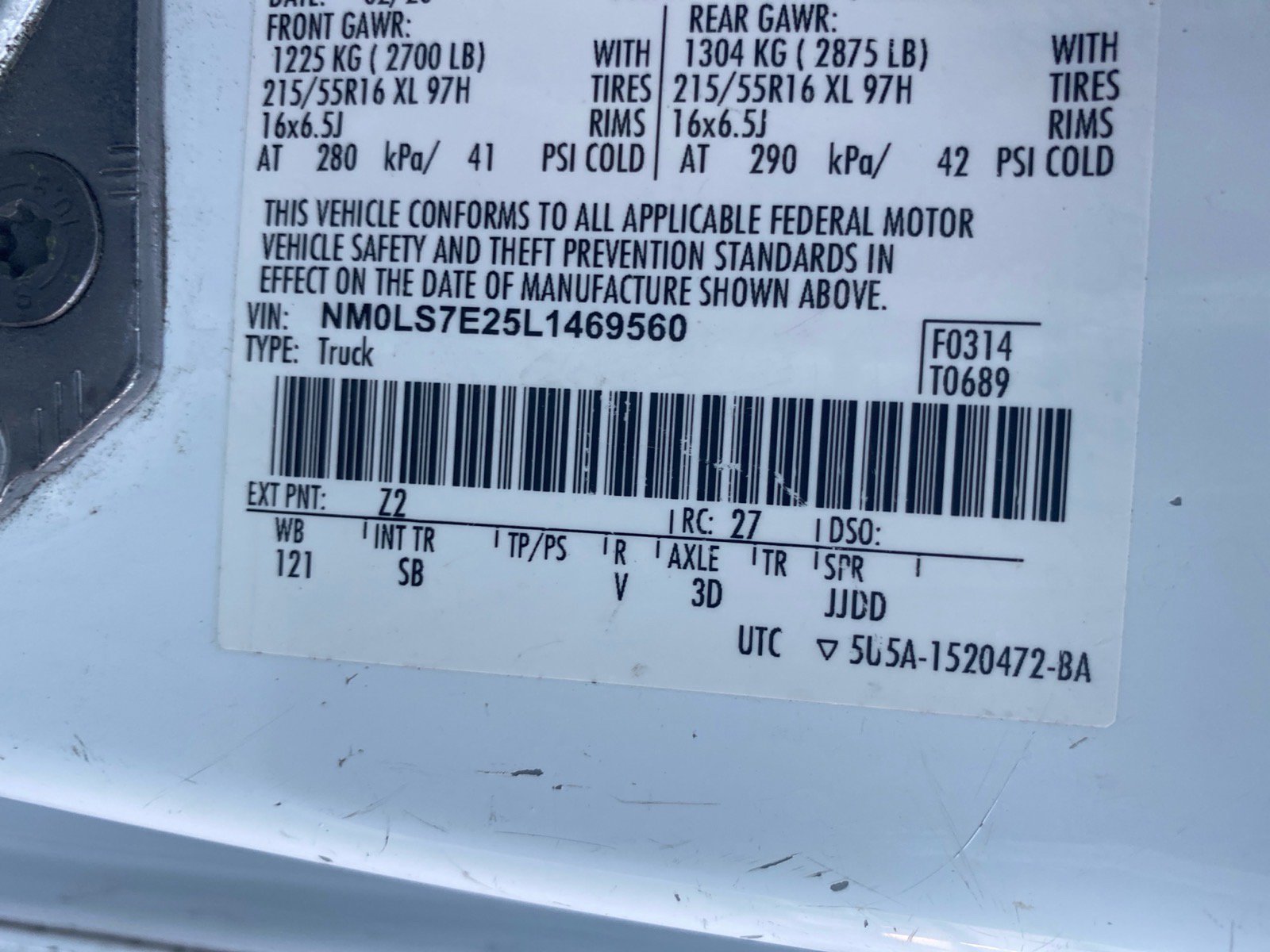 Used 2020 Ford Transit Connect XL FWD image 31