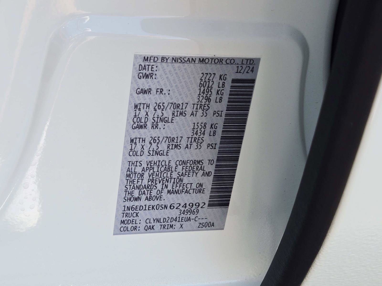 Used 2025 Nissan Frontier PRO-4X w/ Pro Convenience Package AWD/4WD image 42