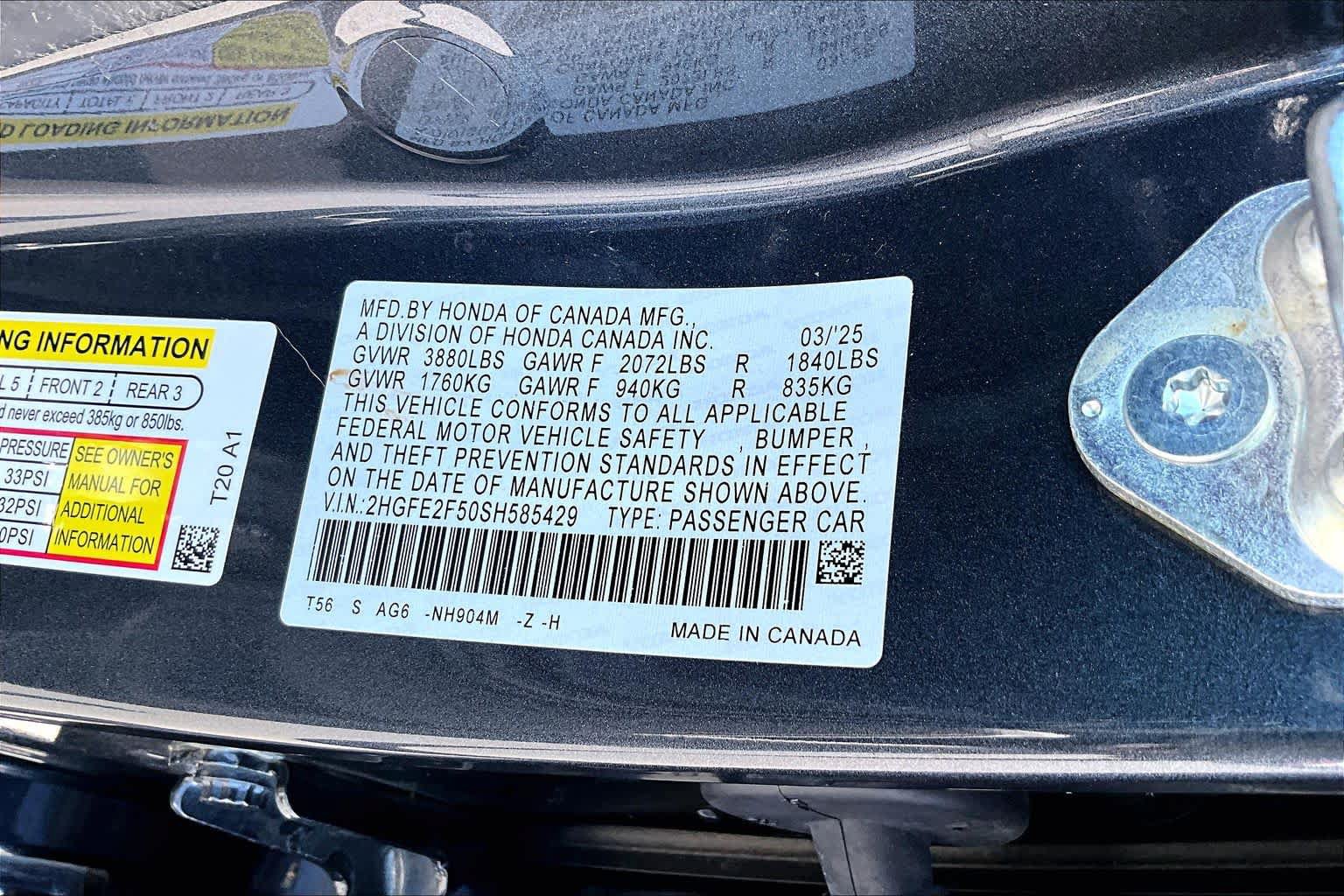 Used 2025 Honda Civic Sport image 36