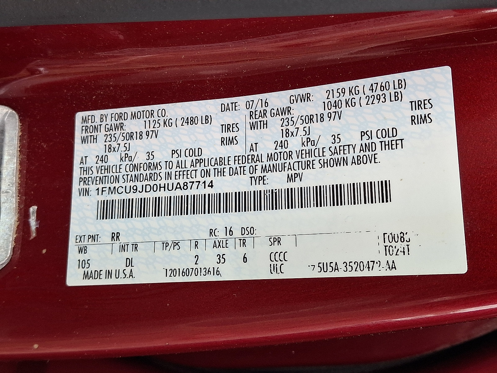 Used 2017 Ford Escape Titanium AWD/4WD image 27