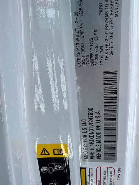 New 2026 Jeep Wrangler Unlimited Sport AWD/4WD image 47