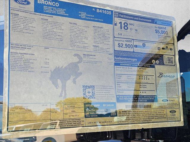 New 2025 Ford Bronco Heritage Edition image 18