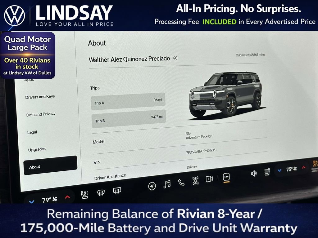 Used 2023 Rivian R1S Adventure AWD/4WD image 24