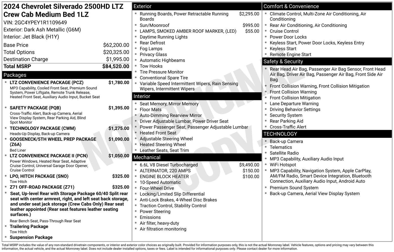 Used 2024 Chevrolet Silverado 2500 LTZ w/ LTZ Convenience Package