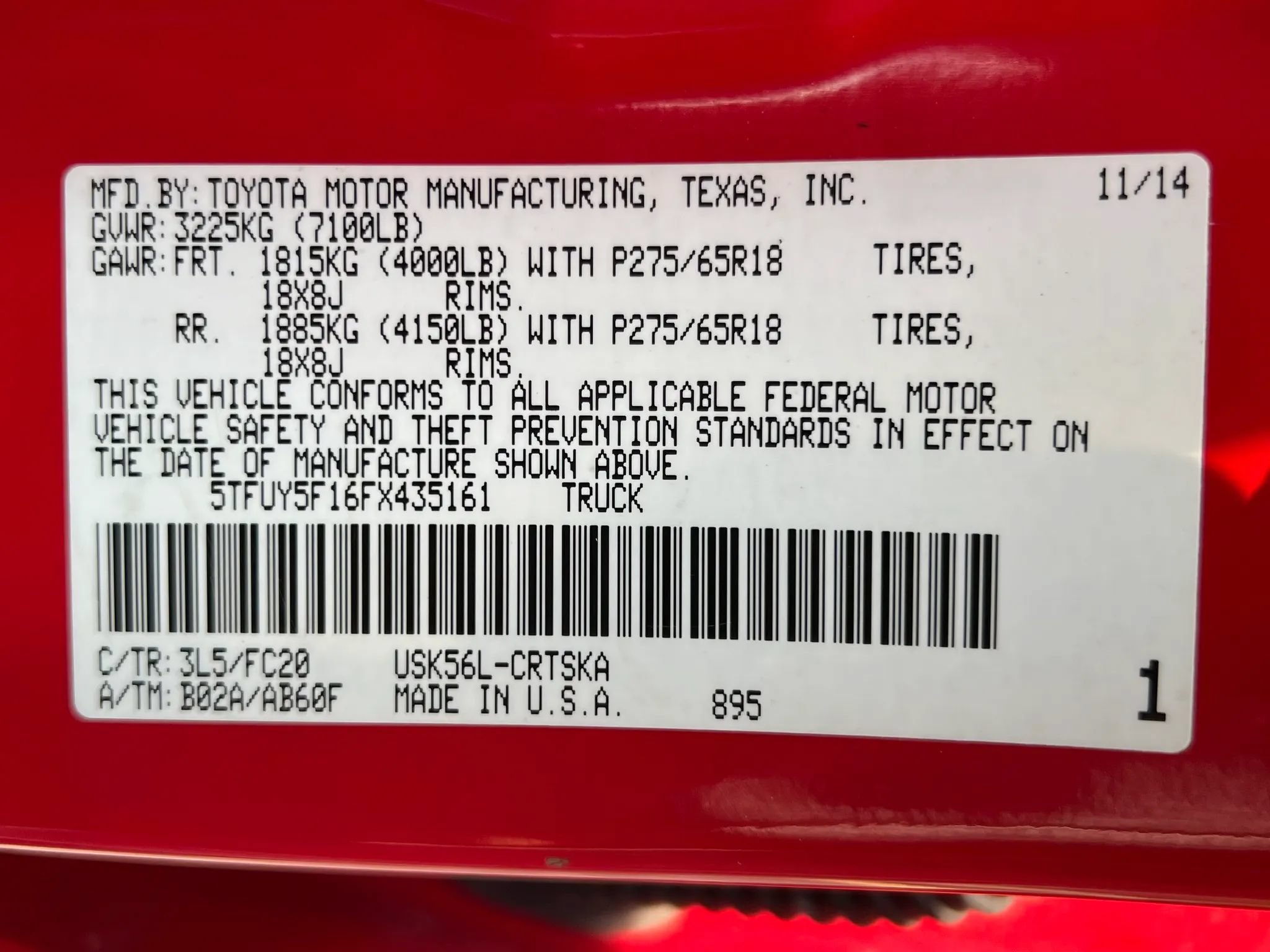 Used 2015 Toyota Tundra SR5 AWD/4WD image 43