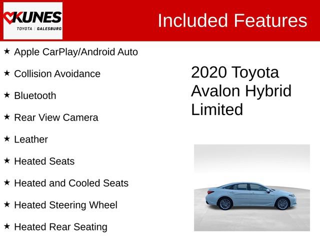 Used 2020 Toyota Avalon Limited w/ Advanced Safety Package FWD image 2