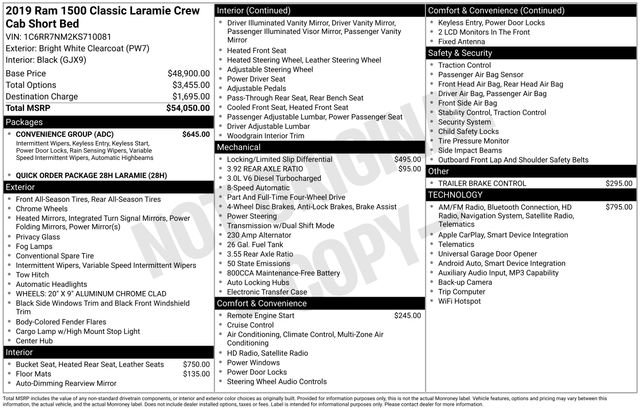 Used 2019 RAM 1500 Laramie w/ Convenience Group AWD/4WD image 35