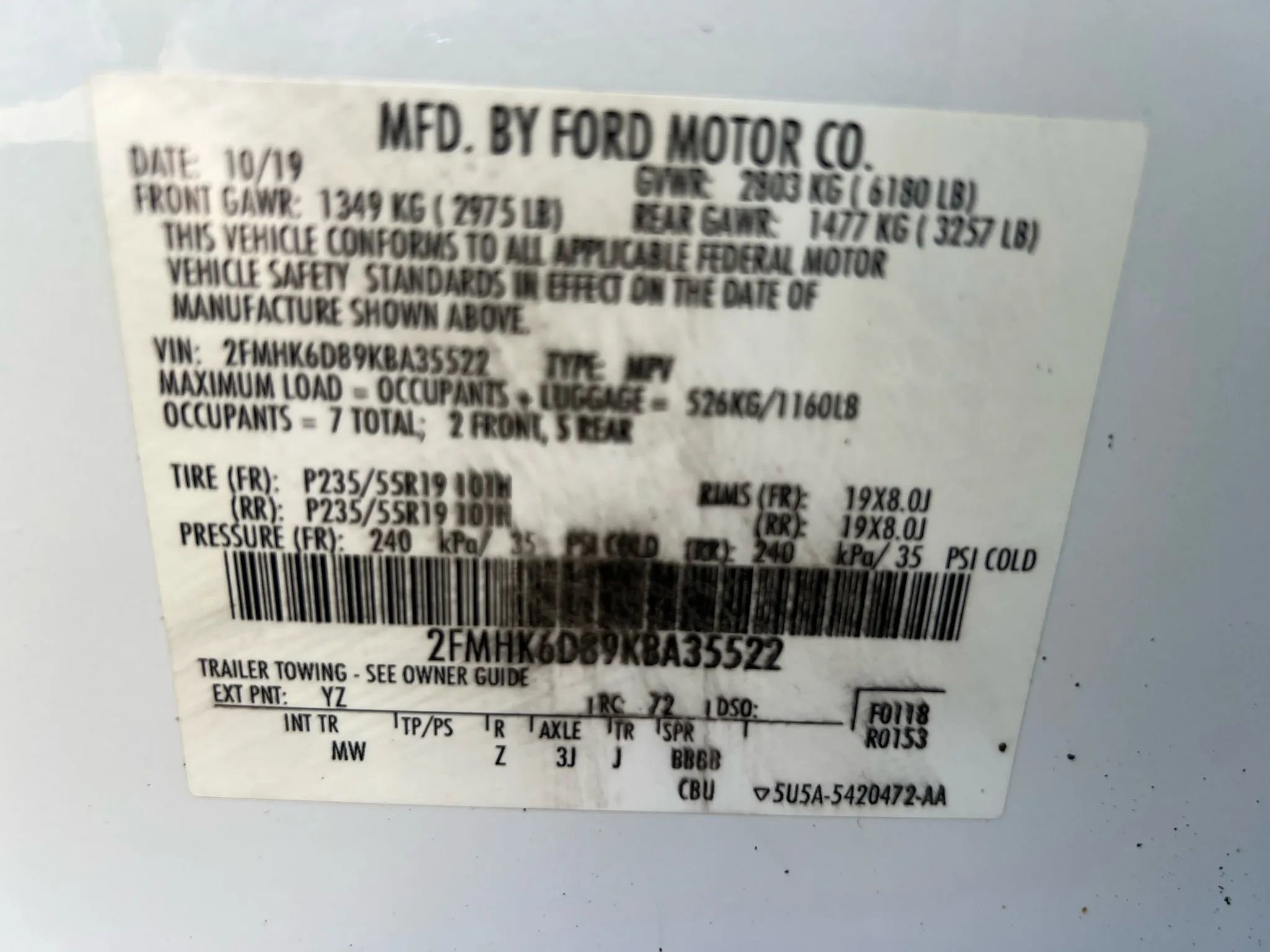 Used 2019 Ford Flex Limited image 30